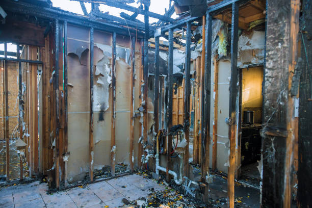 Professional Fire Damage Cleanup technician working in Mickleton, NJ